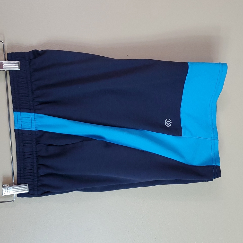 Champion navy blue and light blue shorts
